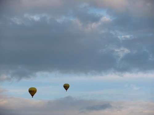 Hot Air Balloon Ride Balloon Sky Clouds Skyscape