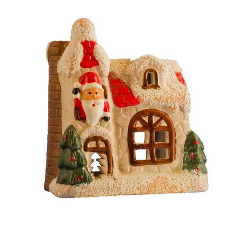 House Castle Santa Claus Christmas Deco
