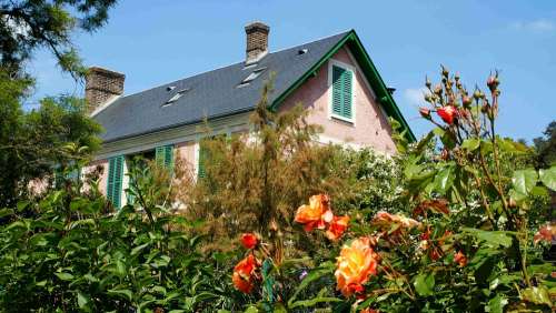 House Gable Roof France Giverny Claude Monet