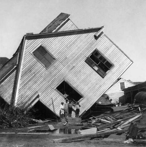 Hurricane Devastation Destruction Galveston Texas