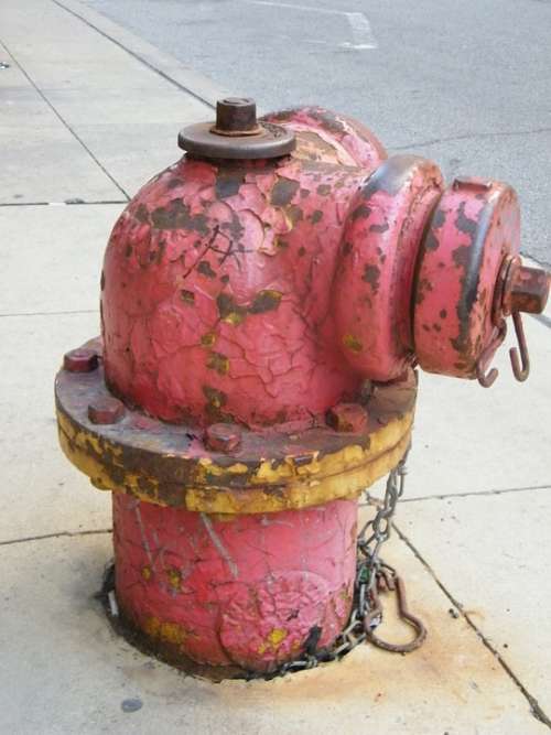 Hydrant Usa Red Rust