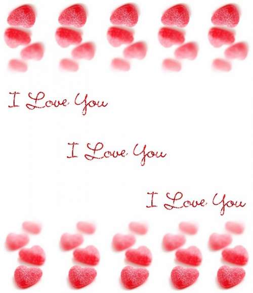 I Love You Background Heart Wallpaper Love Red