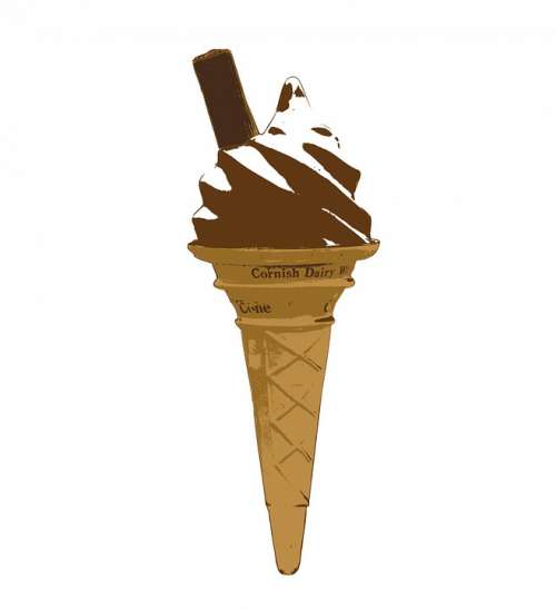 Ice Cream Ice Cream Cone Cone Chocolate Sauce