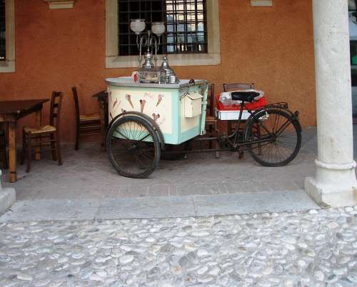 Ice Cream Cart Ice Cream Sales Tricycle