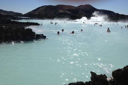 Iceland Blue Lagoon Water Hot Springs Nature