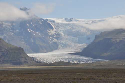 Iceland Glacier Skaftafell Ice Landscape