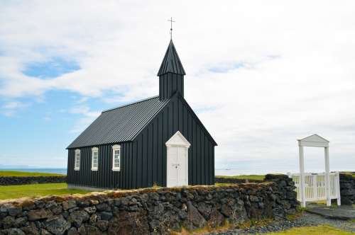 Iceland Budakirkja Church Chapel