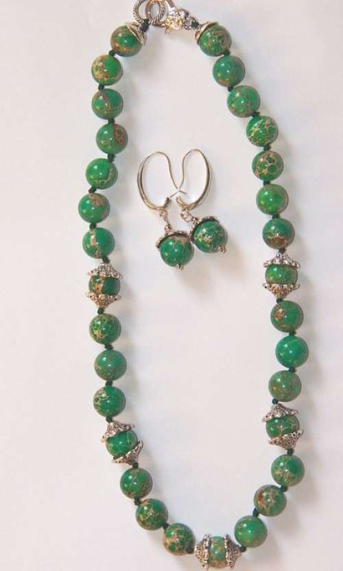 Imperial Jasper Necklace Fashion Earrings Jewelry