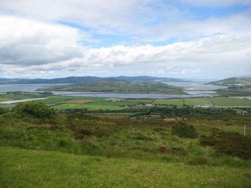 Inch Island Donegal Ireland Countryside Fields