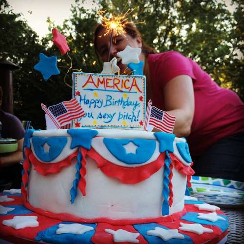 Independence Day 4Th Of July Cake America Summer