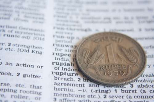 Indian Rupee Dictionary Definition Word Coin