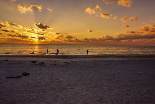 Indian Rocks Beach Florida Sunset Gulf Of Mexico