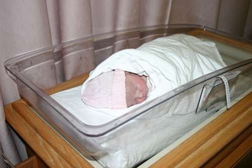 Infant Baby Newborn Hospital Girl Sleeping Birth