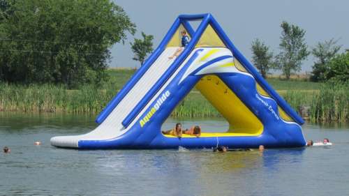 Inflatables Play Water Vacation Fun Sun Summer