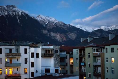 Innsbruck Urban Sunset Apartments Balconies