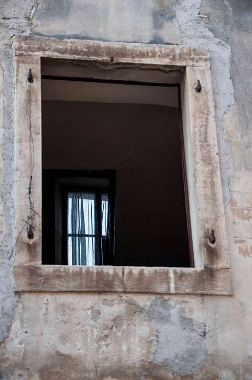 Inside House Window Glimpse Croatia Istria