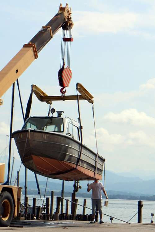 Inspection Control Ship Boat Crane Port Work