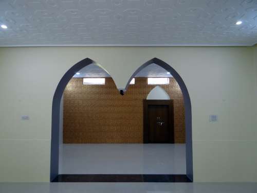 Interior Rpli Wall Decoration Arch Door Skylight