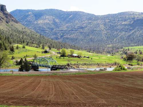 Iron Bridge North Fork John Day River Oregon