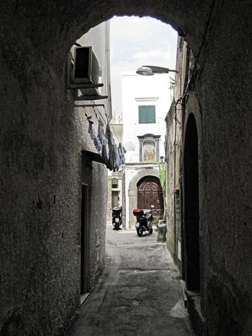 Ischia Historic Center Alley Italy