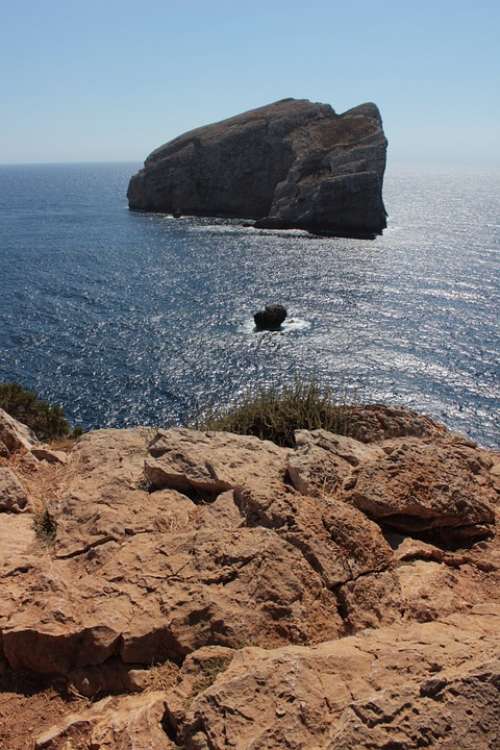 Isola Foradada Capo Caccia Sardinia Sea Landscape
