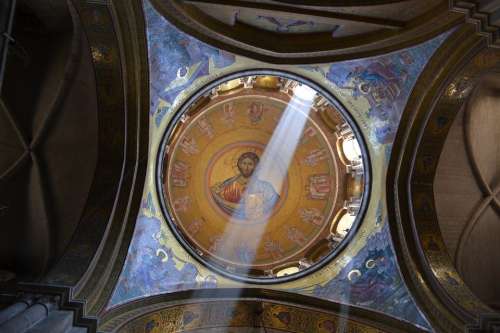 Israel Church Image Ceiling Light