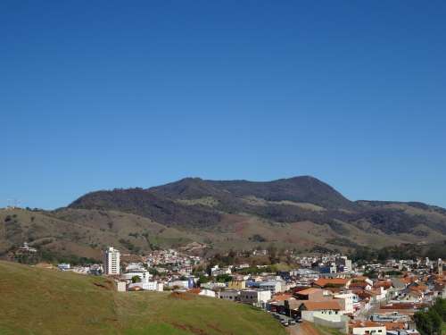 Itajubá Brazil Mountain City Landscape Horizon