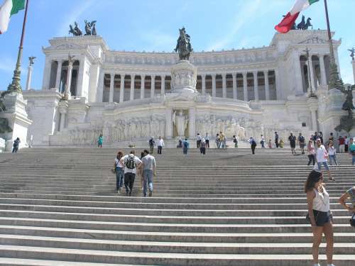 Italy Steps Monument Architecture Rome