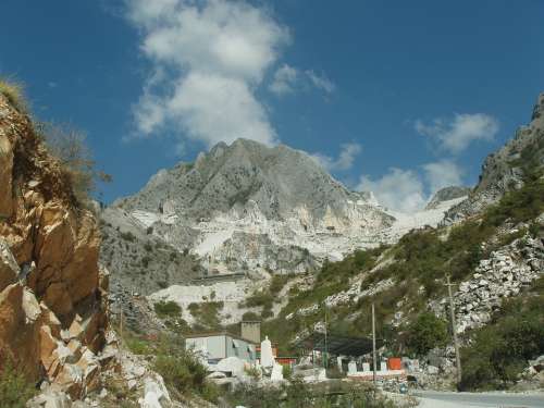 Italy Carrara Marble Mountains Outside