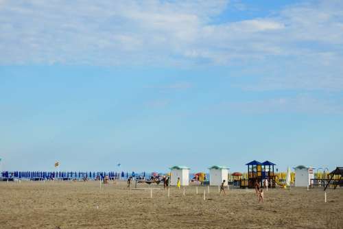 Italy Grado Beach Sea Landscape Lagoon Travel