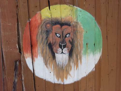 Jamaica Painting Lion