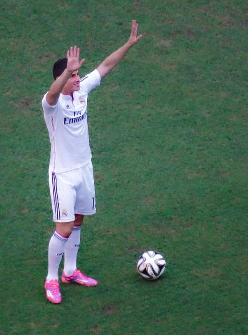 James Rodriguez Footballer Real Madrid Balloon
