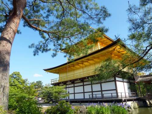 Japan Kyoto Prefecture Kinkaku Golden Pavilion