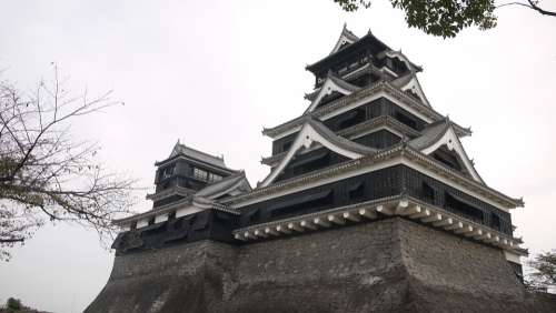 Japan Kumamoto Castle 陰