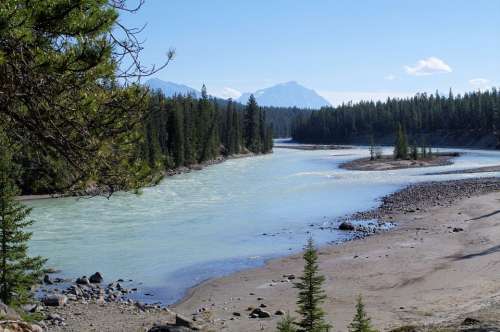 Jasper Provincial Park River Stream Alberta Canada