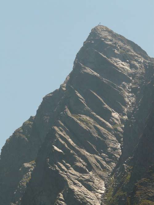 Jaufenspitze Mountain Mountain Summit Stone Steep