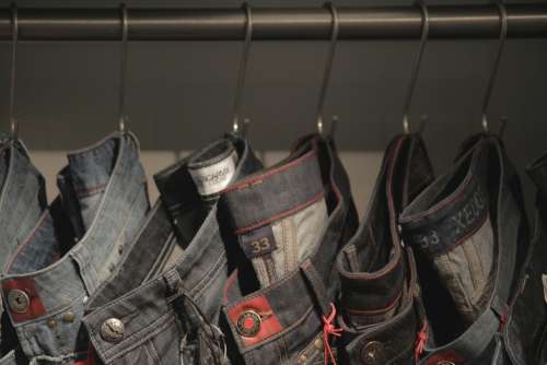 Jeans Shopping Cloth Texture Fashion