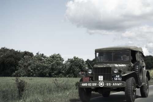 Jeep Truck Military War Reconstitution Battle