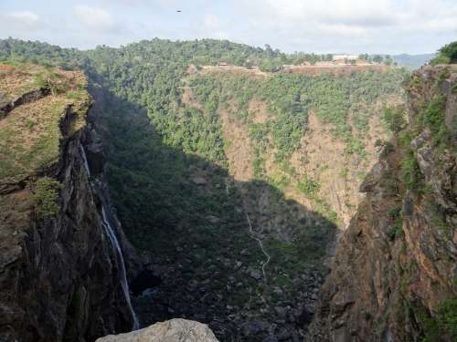 Jog Falls Western Ghats Waterfall Cliff Karnataka