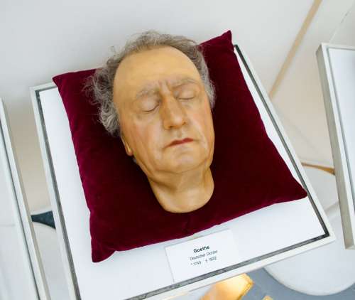Johann Wolfgang Goethe Death Mask Wax Figure