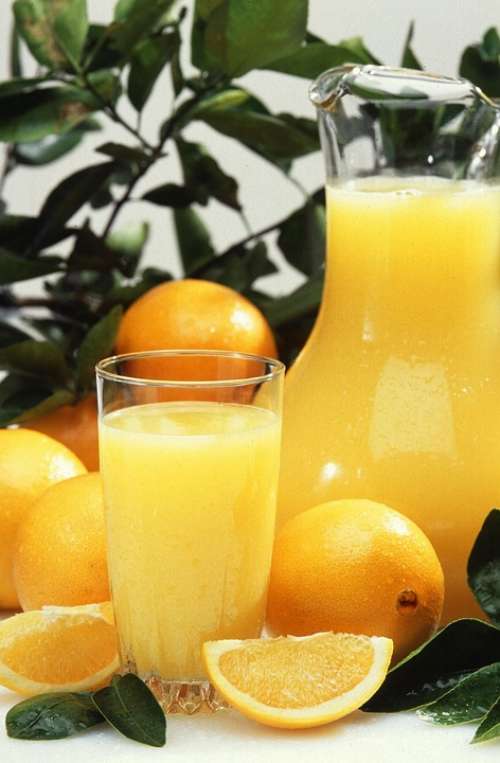 Juice Orange Fruit Oranges Mandarin Fruits Plants