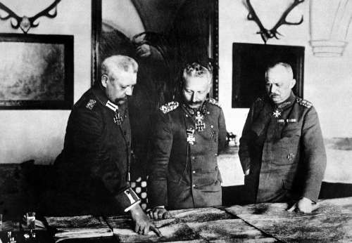 Kaiser Wilhelm Ii General Erich Ludendorff Hindenburg