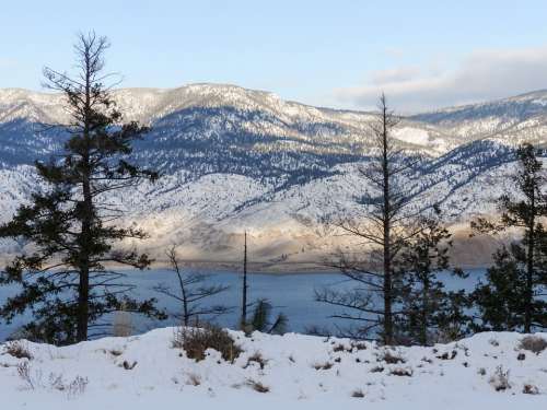 Kamloops Lake British Columbia Canada Winter