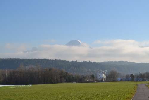 Karawanken Carinthia Mountain Mittagskogel Clouds
