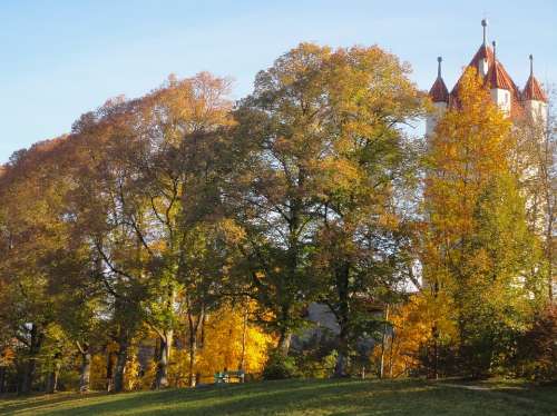 Kaufbeuren Germany Landscape Trees Church