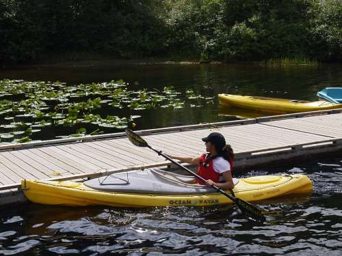 Kayak Sport Outdoor Activity Person Female Human
