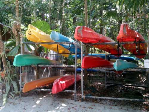 Kayaks Color Kayaking Sport Outdoors Leisure