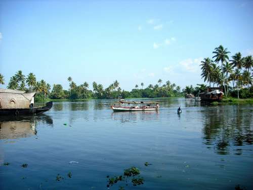 Kerala South India Backwaters Boat Houseboat India