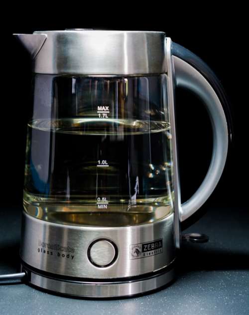 Kettle Glass Body Stainless Steel