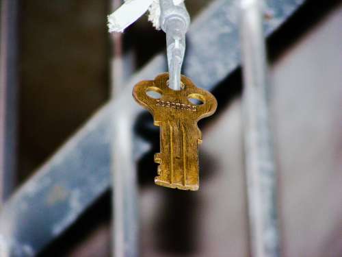 Key Alcatraz Old Metal Security Unlock Bars